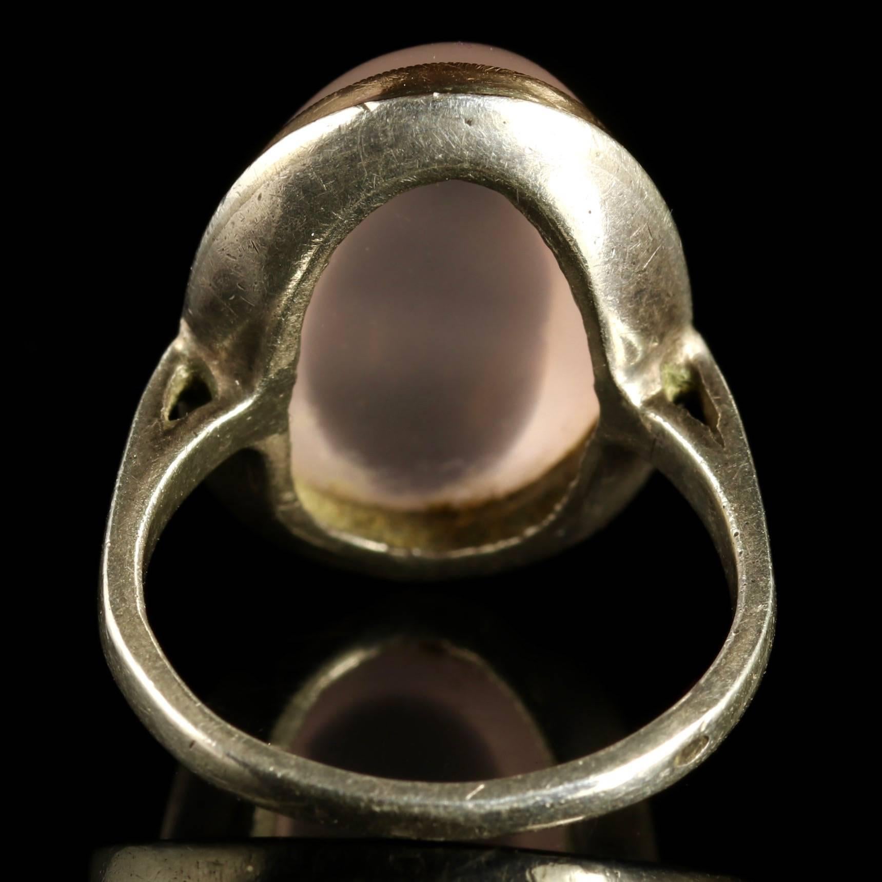 Antique Victorian Moonstone Gold Ring, circa 1900 In Excellent Condition In Lancaster, Lancashire