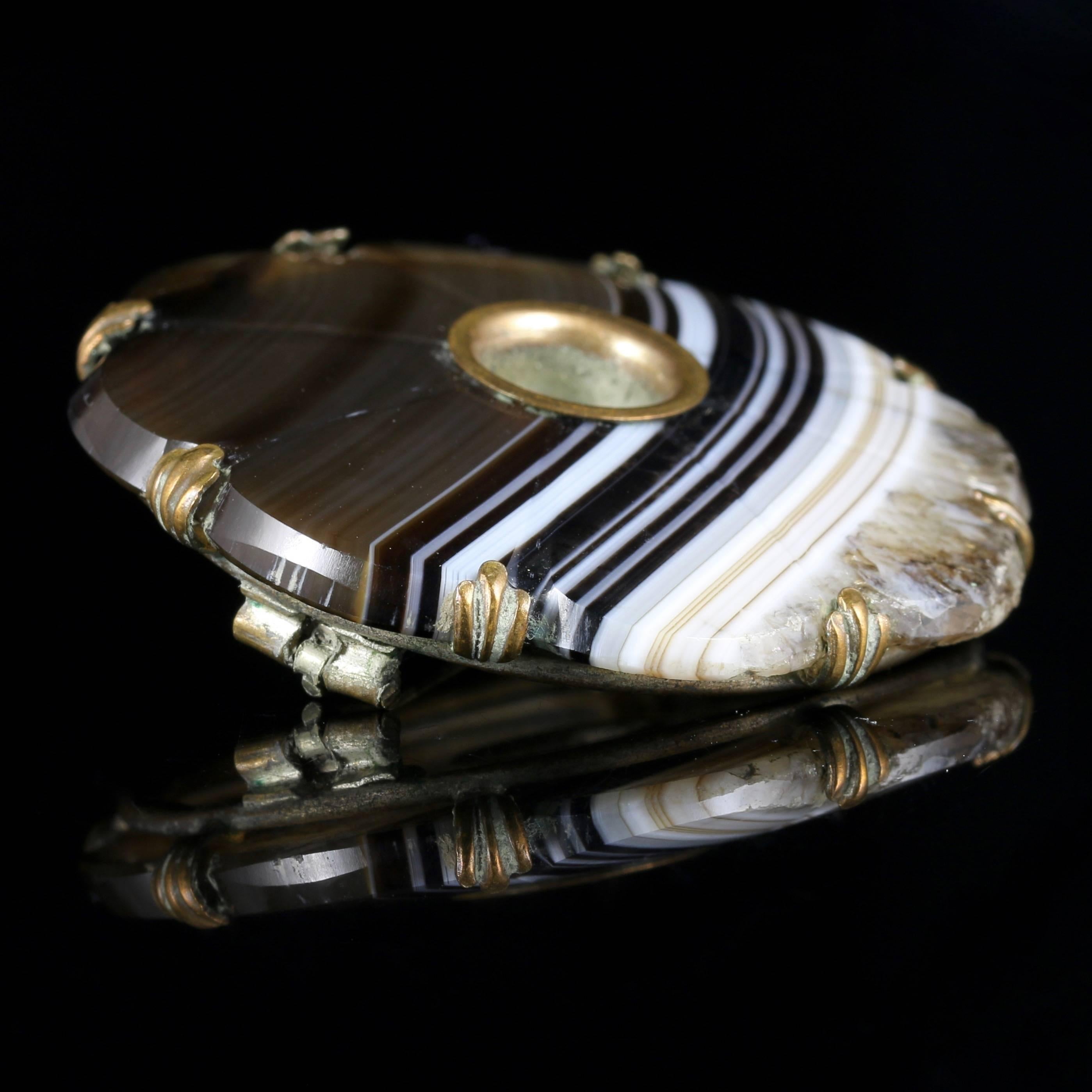 Victorian Scottish Agate Brooch, circa 1900 In Excellent Condition In Lancaster, Lancashire