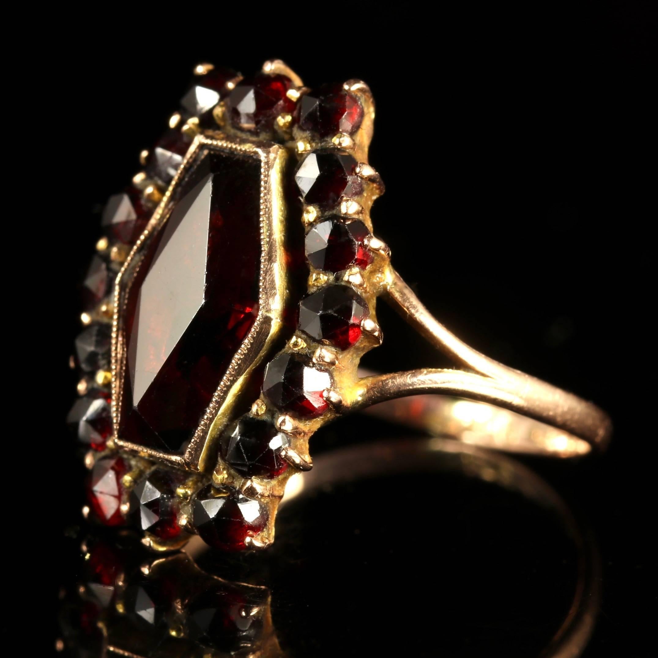bohemian garnet ring