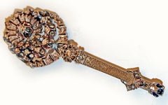 Stick Brooch Gold 585 Diamonds circa 0.50 Carat Austria Vienna Vintage Made