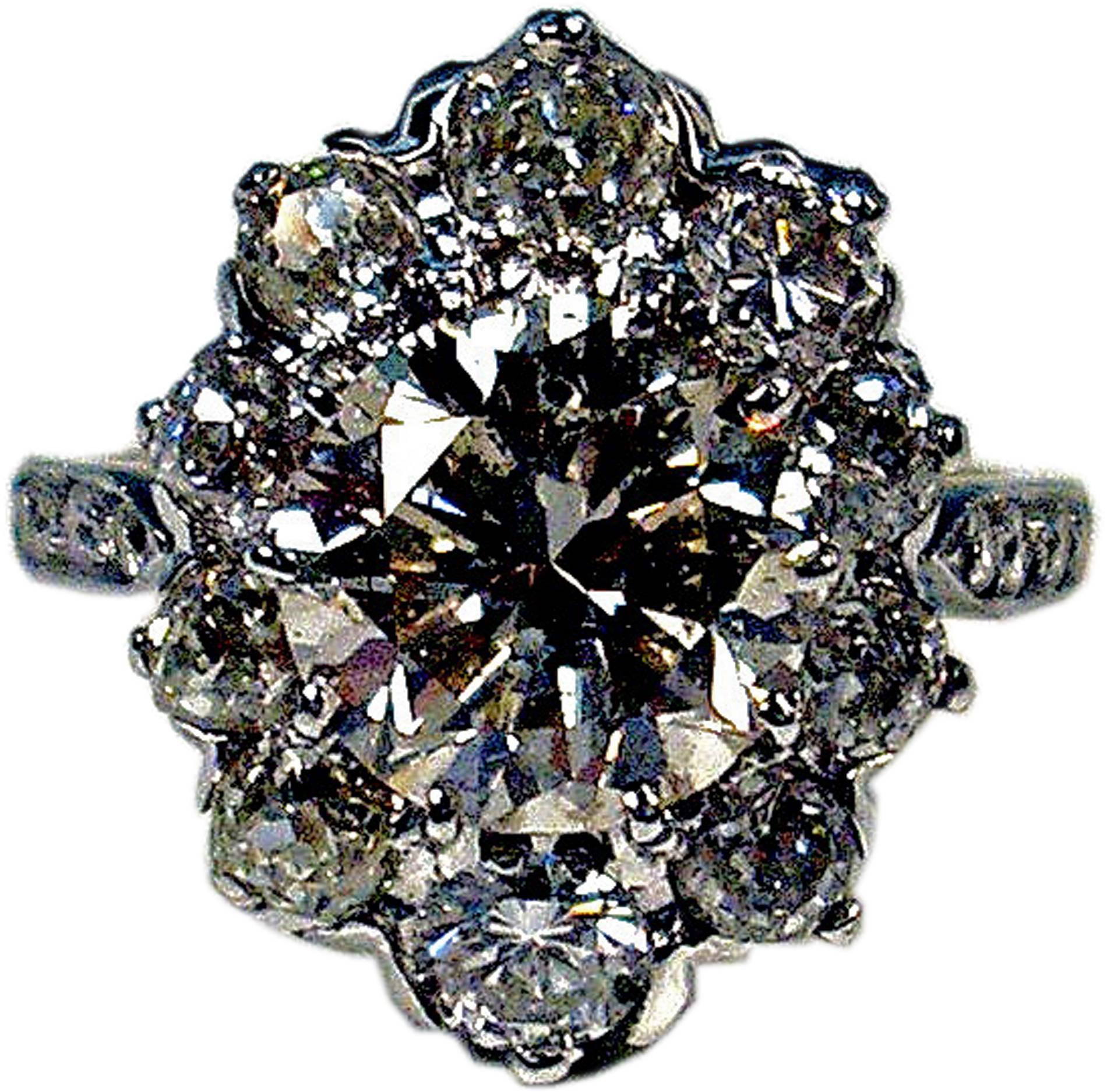 cluster diamonds or solitaire