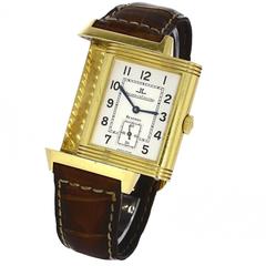 Jaeger LeCoultre Yellow Gold Reverso Manual Wind Wristwatch