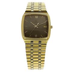 Vintage Omega Gold Plate Stainless Steel Seamaster Quartz Ref 1960288 Wristwatch