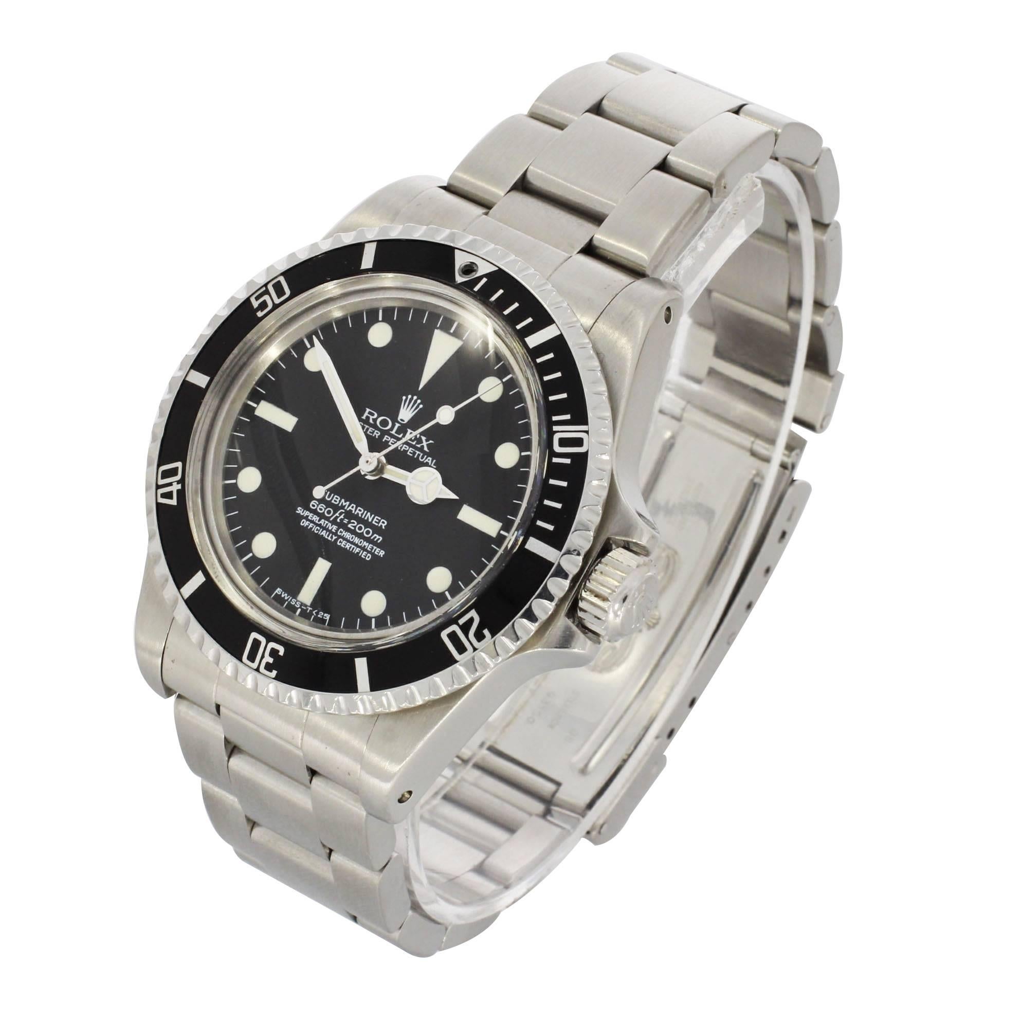 This Rolex has undergone a thorough inspection and service to ensure all aspects of the watch are as they should be to meet our high standards for sale. It has also been referenced against records and registers to help determine a clean history and
