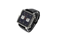 Heuer Stainless Steel Monaco Steve McQueen Chronograph Wristwatch, circa 1971