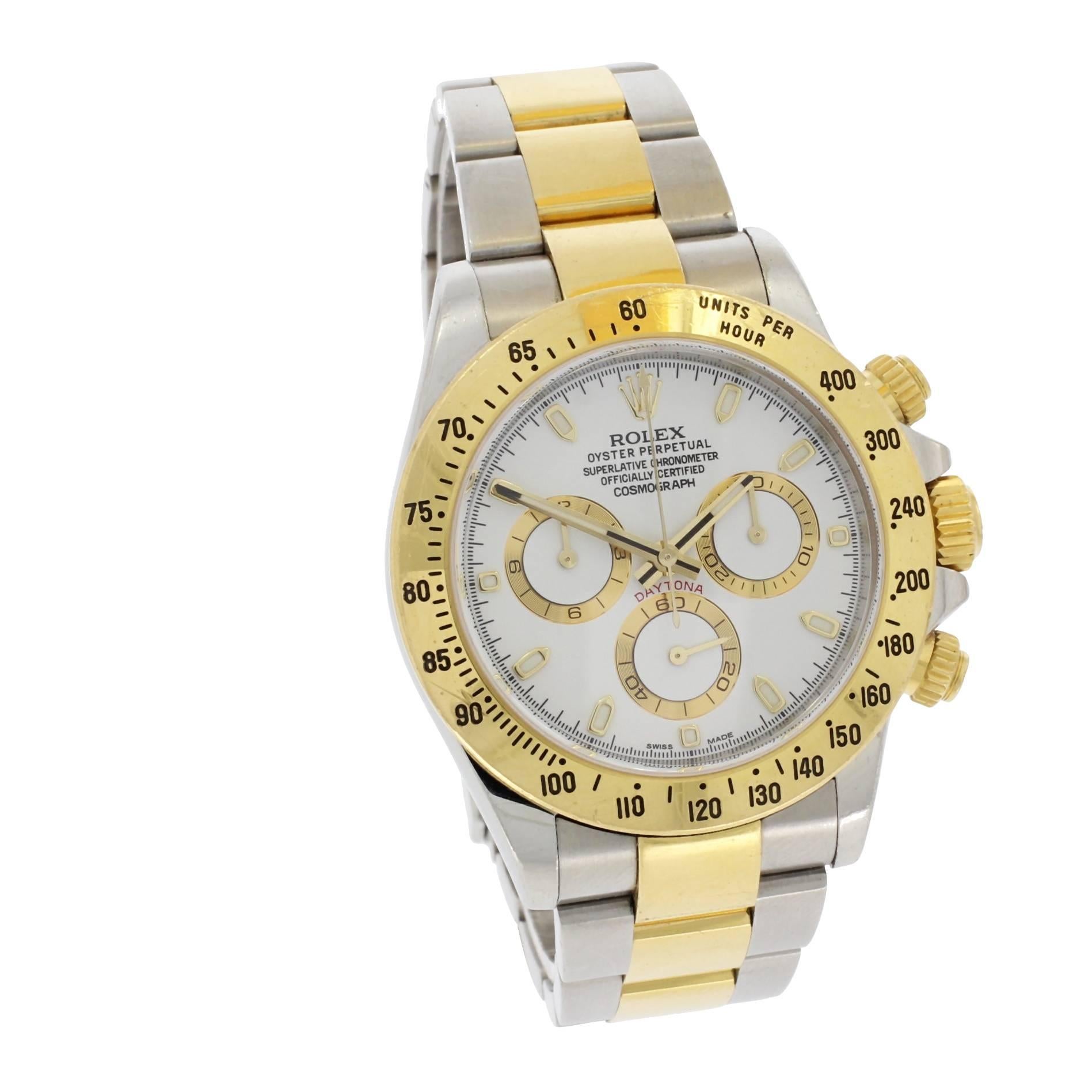Rolex Yellow Gold Stainless Steel Daytona Wristwatch Ref 116523, 2015 5