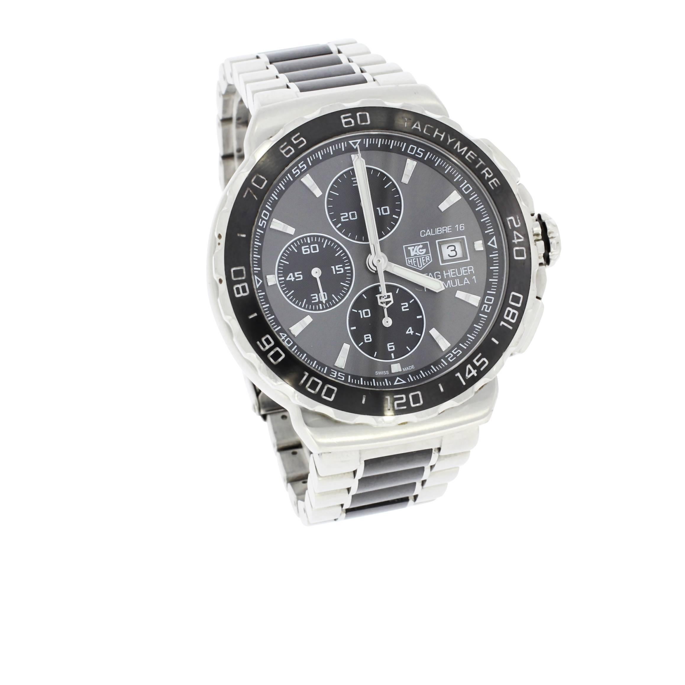 TAG Heuer Stainless Steel Wristwatch Ref CAU2010 For Sale 5