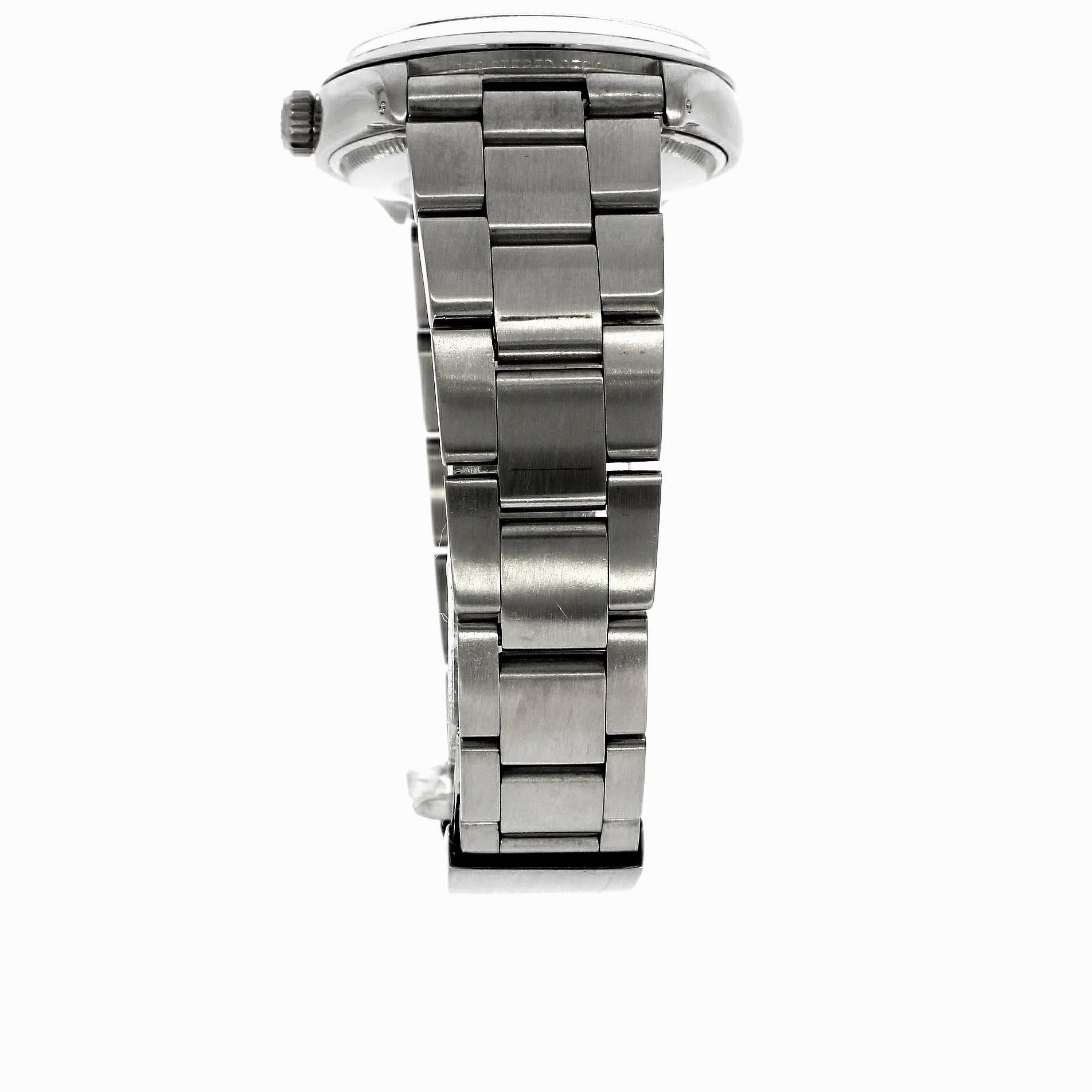 Rolex Stainless Steel Air King Calibre 1520 Wristwatch Ref 5500, circa 1977 In Excellent Condition For Sale In Epsom, Surrey