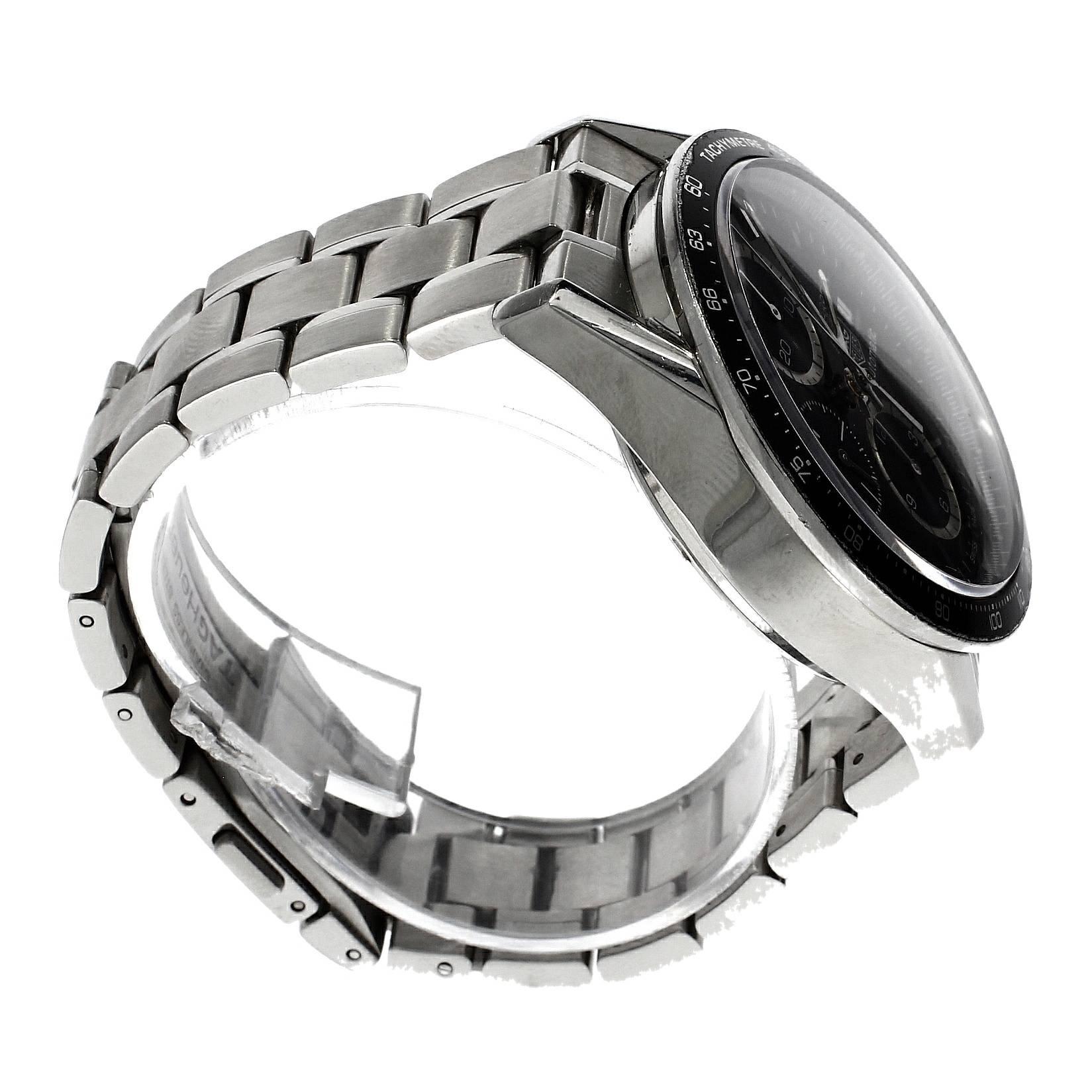 TAG Heuer Stainless Steel Carrera Wristwatch Ref Cv2010 3