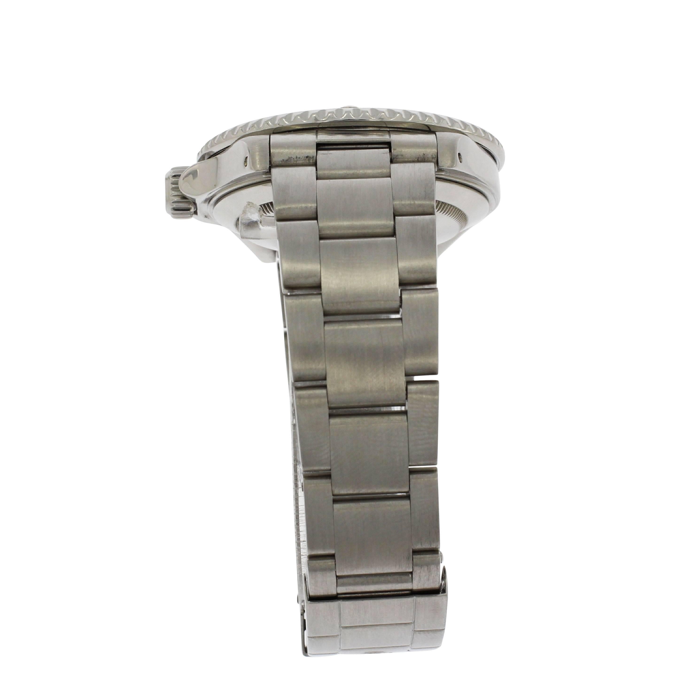 Women's or Men's Rolex Stainless Steel Aluminium Bezel Submariner Wristwatch Ref 16610, 1997 For Sale
