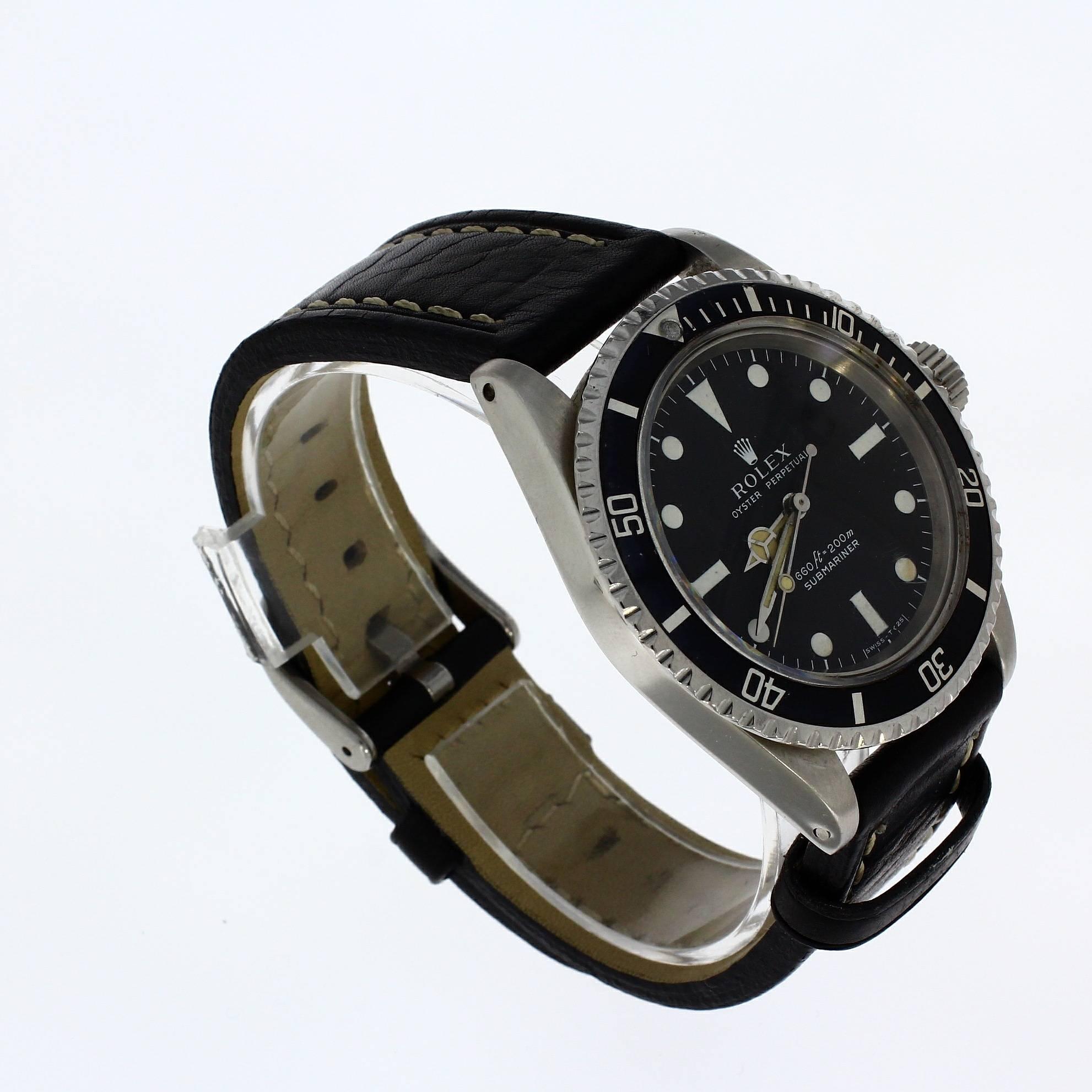 Rolex stainless steel Submariner wristwatch ref 5513, 1970  For Sale 1