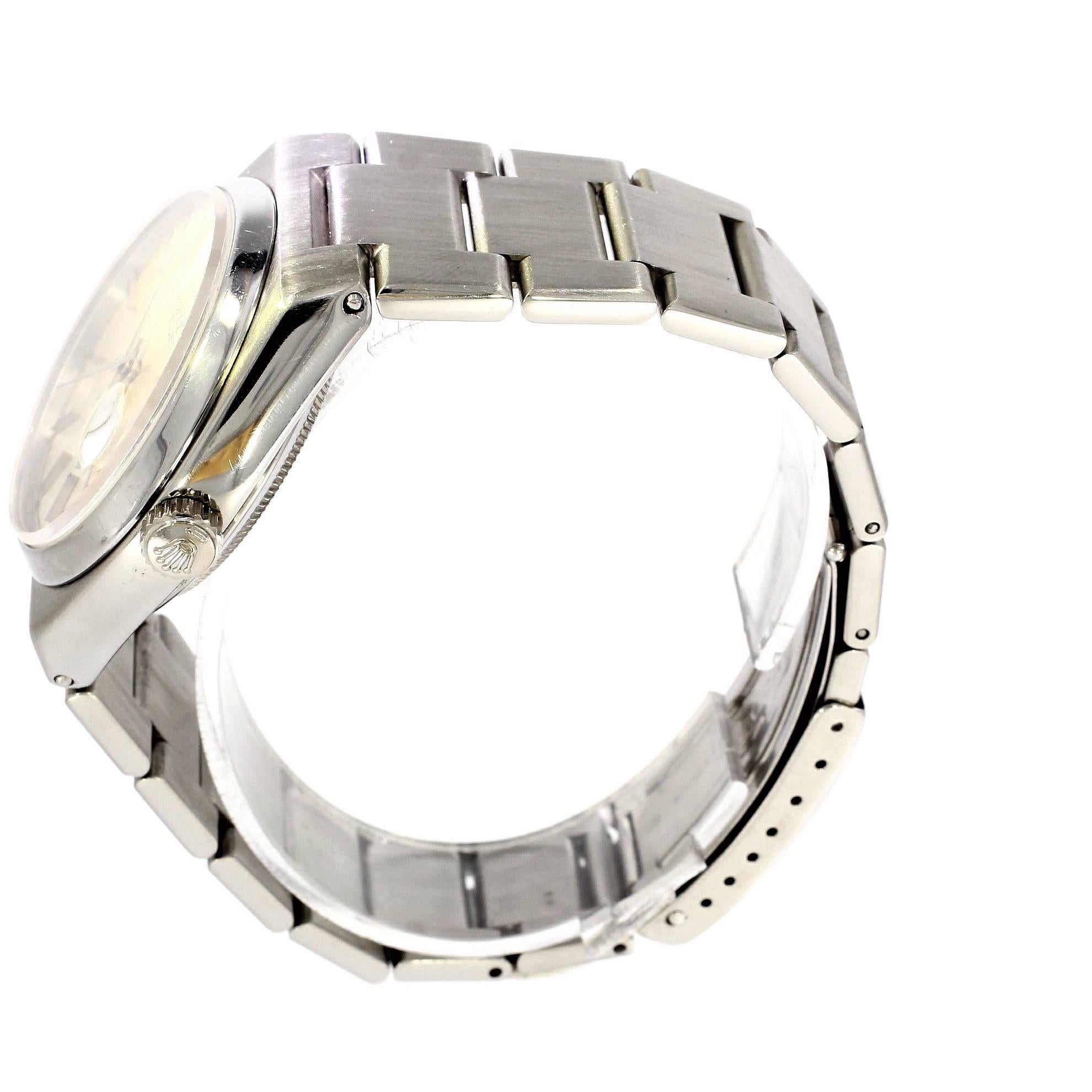 Rolex Stainless Steel Oysterquartz Wristwatch Ref 17000  In Excellent Condition For Sale In Epsom, Surrey
