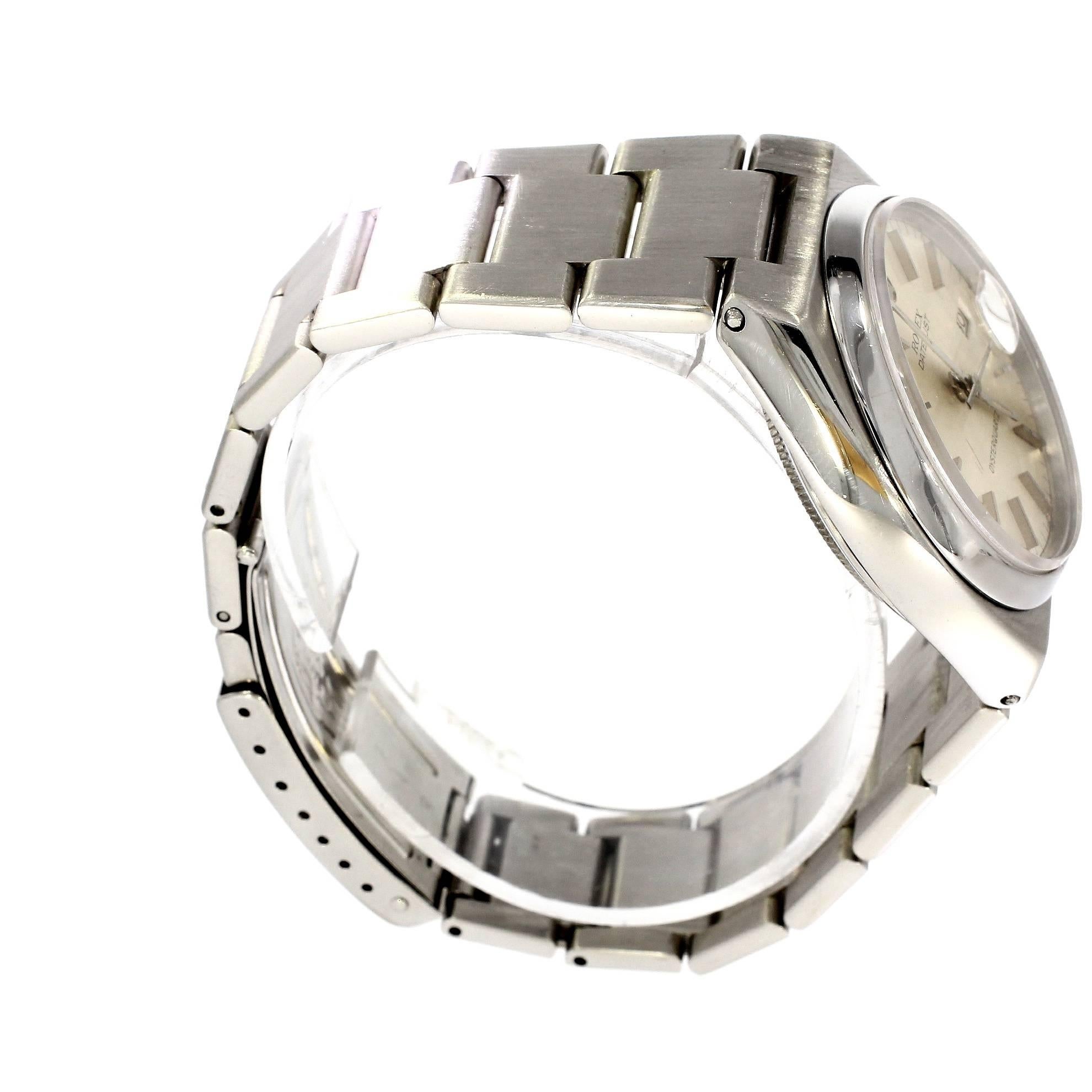Rolex Stainless Steel Oysterquartz Wristwatch Ref 17000  For Sale 3