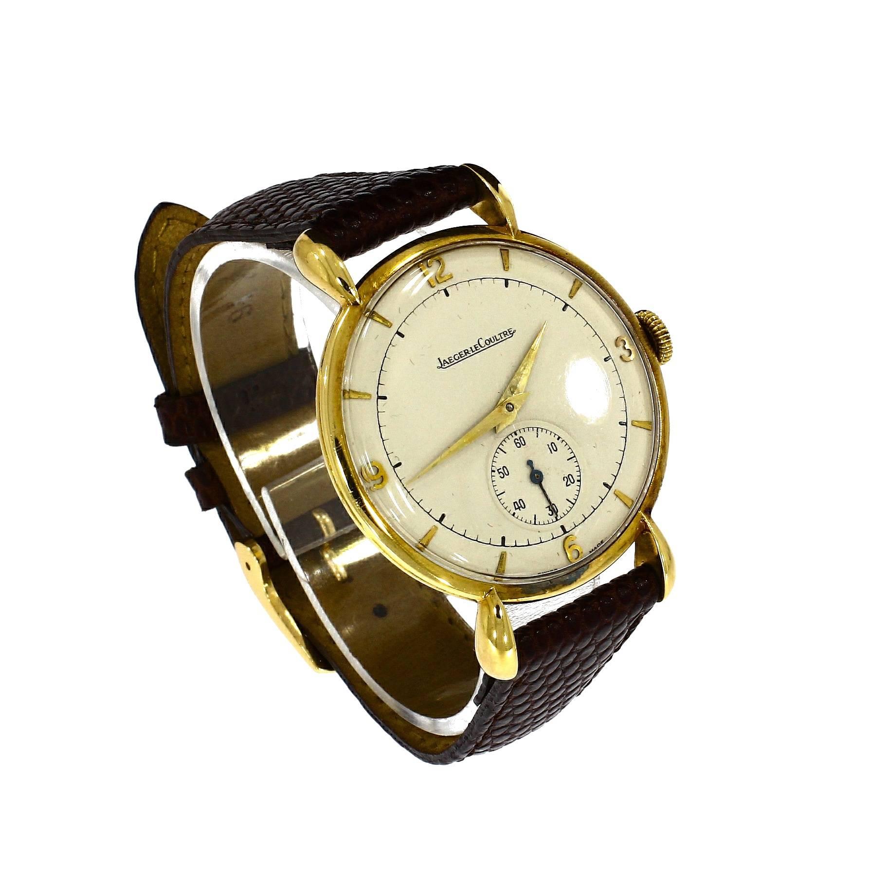 Jaeger LeCoultre Yellow Gold Case 584516 Watch For Sale 4
