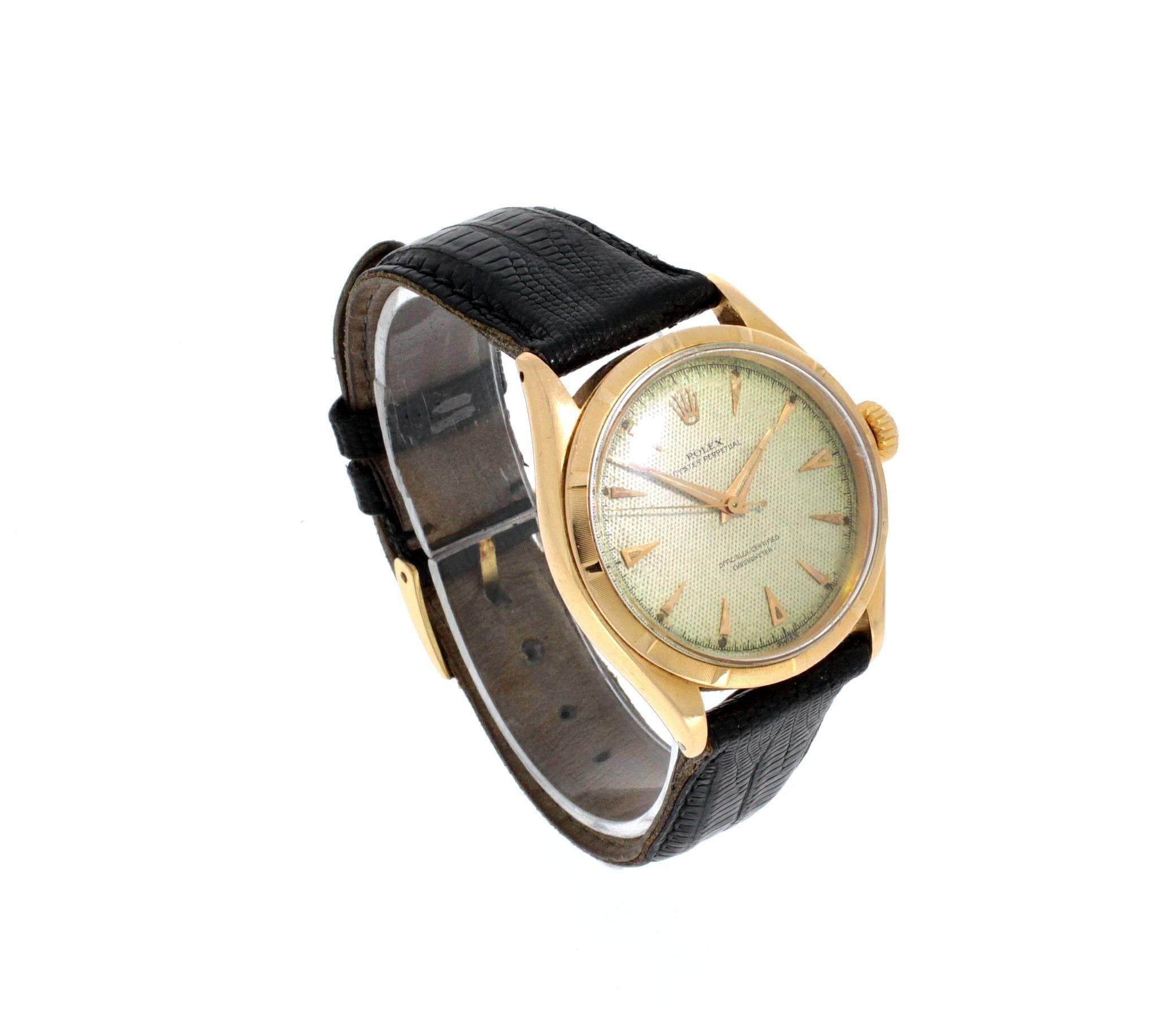 Rolex Bubble Back Automatic Wristwatch Ref 6285  3