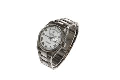 Rolex White Gold Day Date Roman Numeral Dial Automatic Wristwatch Ref 118209