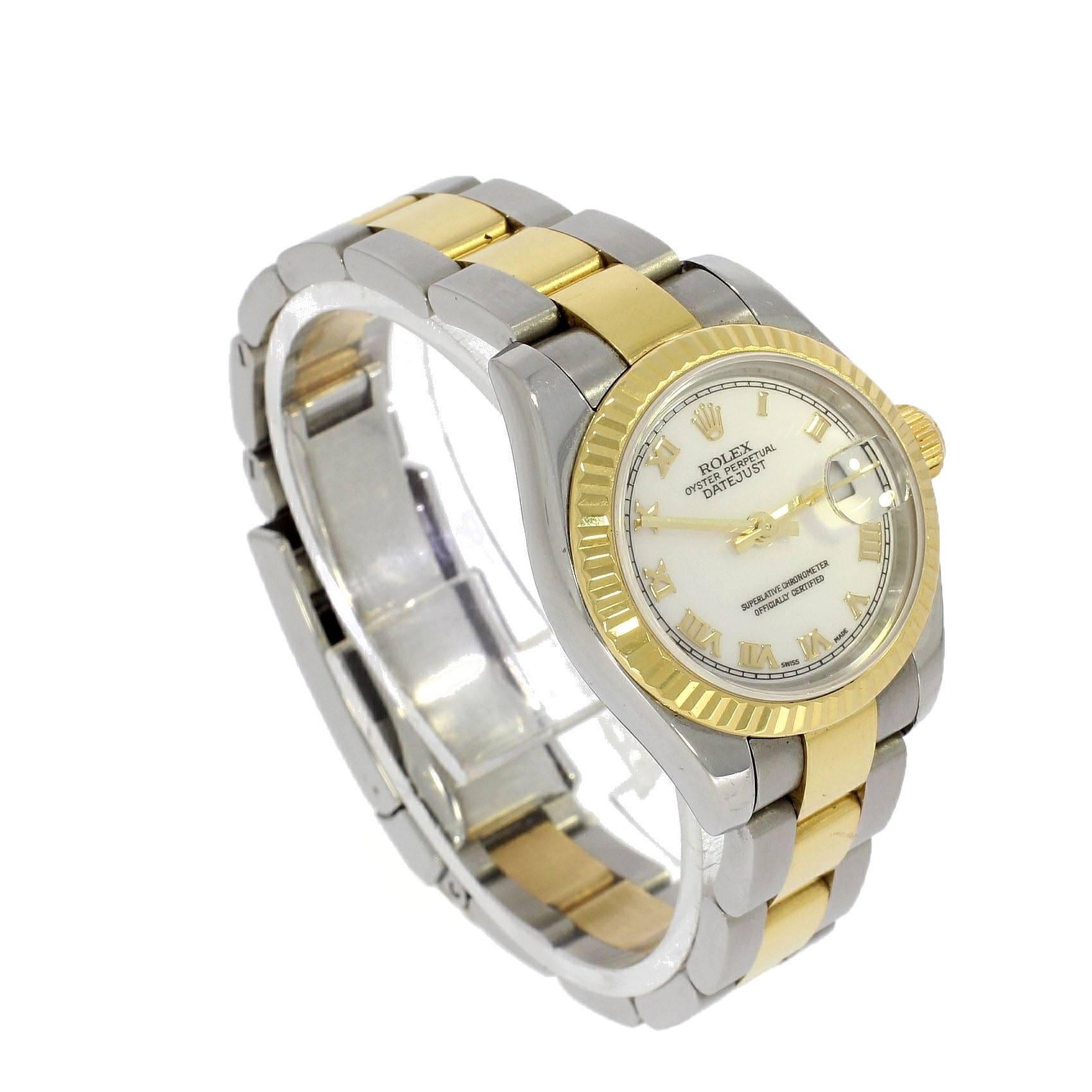 Rolex Ladies Perpetual Datejust Bracelet Wristwatch Ref 179173 For Sale 4
