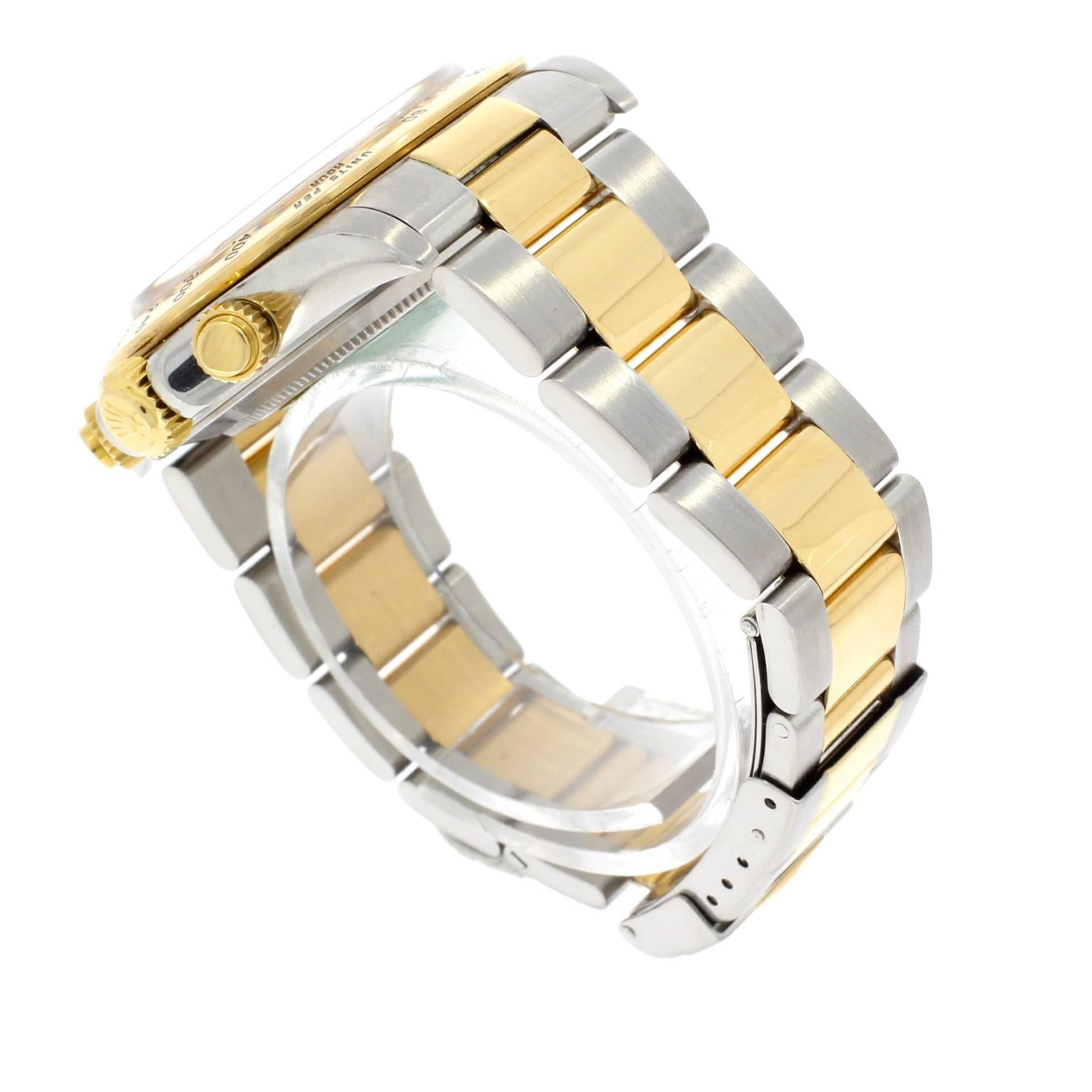 Men's Rolex Yellow Gold Stainless Steel Daytona Zenith Movement Wristwatch Ref 16523 