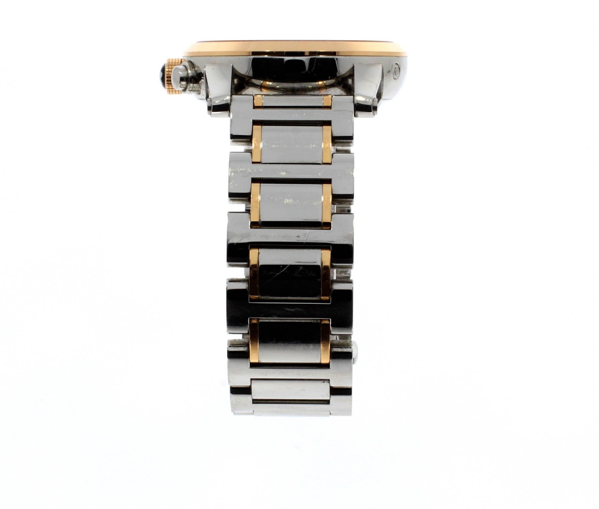 Montblanc Rose Gold Stainless Steel Timewalker Chronograph Wristwatch Ref 7141 1