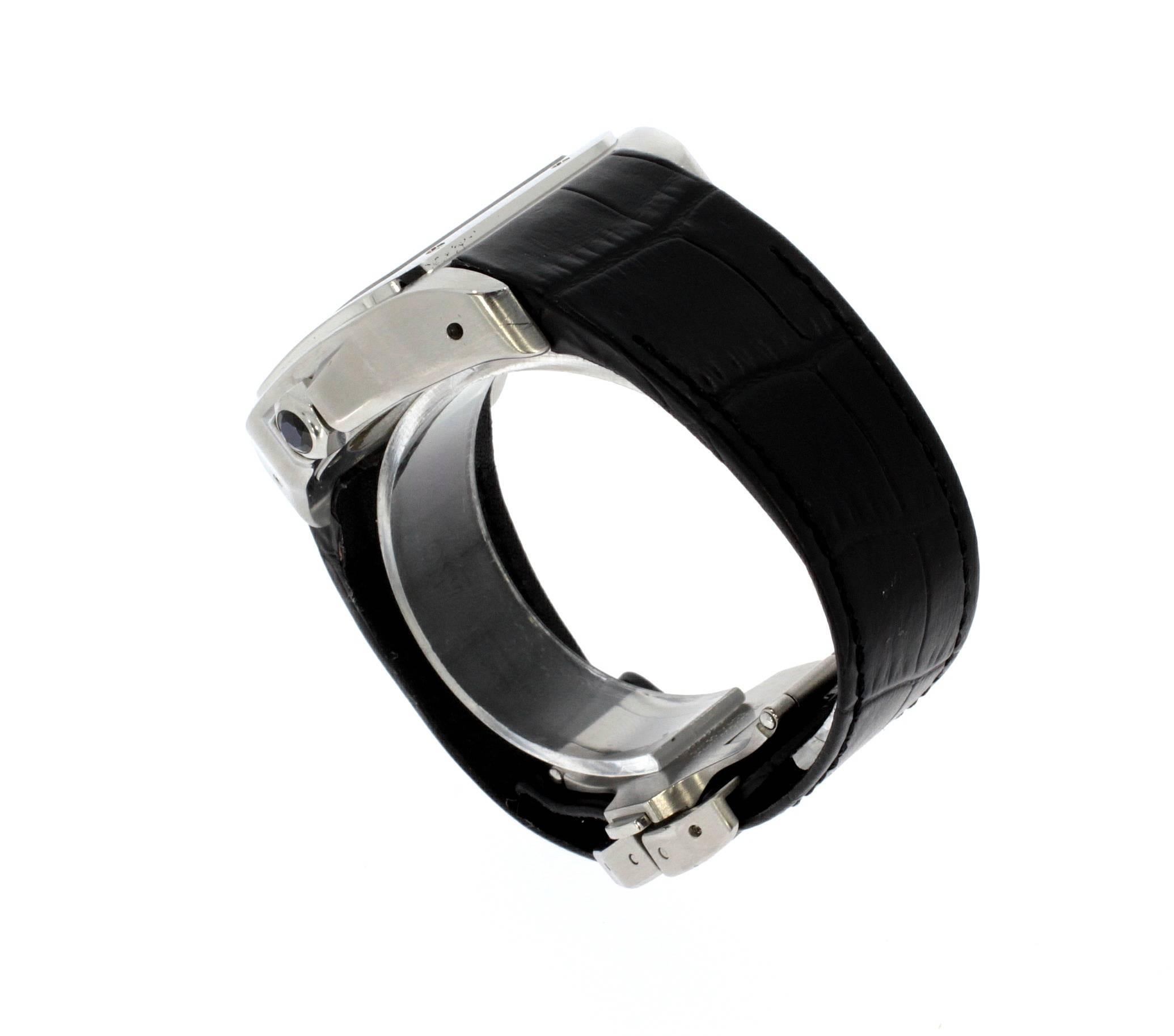 Women's or Men's Cartier Stainless Steel Santos 100 Automatic Wristwatch Ref 2656