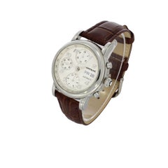 Montblanc Stainless Steel Star Meisterstuck Day Date Automatic Wristwatch