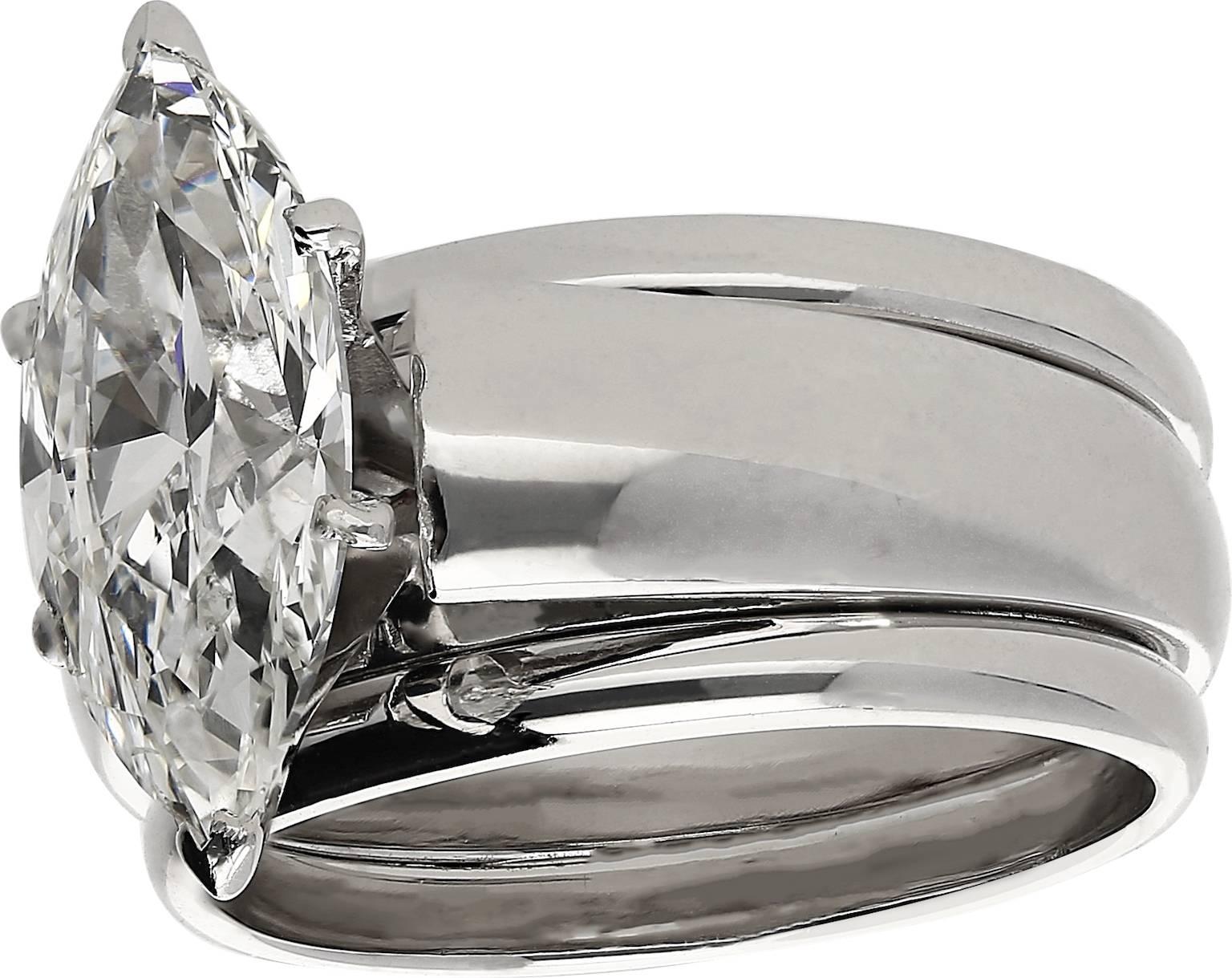 Part of the famed "Circle of Love" Collection 

Certified by EGL to be of "G" Color, "SI1" clarity.
Set in Platinum.