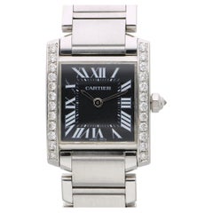 Cartier Tank Française W51026Q3 Diamond Black Dial Limited Edition Watch