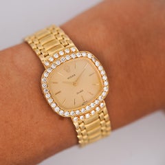 Rolex Orchid 2673 18K Gold 22mm Diamond Bezel 1989 Watch