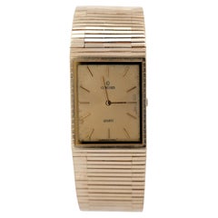 Vintage Concord 14K Gold 25mm Quartz Integrated Bracelet Watch