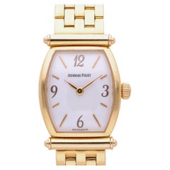 Montre Audemars Piguet Carnegie Tonneau 20 mm en or 18 carats, avec son coffret d'origine