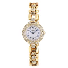Cartier Panthere Vendome 8157907 27mm Diamond 18K Gold Ladies Watch