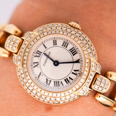 Cartier Panthere Vendome 8157907 27mm Diamond 18K Gold Ladies Watch