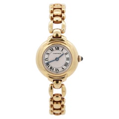 Cartier Vendome 878999 18K Gold Manual Gadroon Link 26m Watch