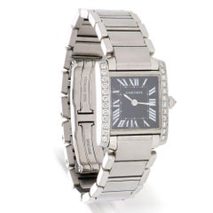 Cartier Tank Française W51026Q3 Diamond Black Dial Limited Edition Watch