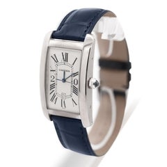 Cartier Tank Americaine 1741 White Gold Automatic Watch 20 Years Service Edition