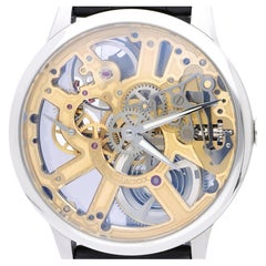 Maurice Lacroix Masterpiece MP7228 Gold-Tone Skeleton Dial Watch