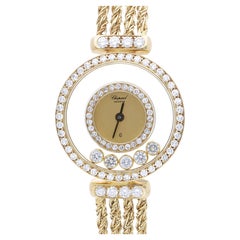 Chopard Happy Diamonds 4066 18K Yellow Gold Watch Circa 1985 Full Set