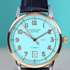Tiffany & Co. CT60 Tiffany Blue Dial Two-Tone 40mm Full Set Watch