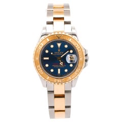 Rolex Yacht Master 169623 29mm Two Tone 18K Blue Ladies Watch Full Set