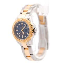 Rolex Yacht Master 169623 29mm Two Tone 18K Blue Ladies Watch Full Set