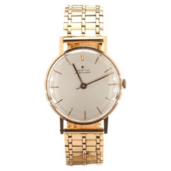 Zenith Automatic 35mm Ivory Dial Bracelet Circa 1960 18K Rose Gold Watch