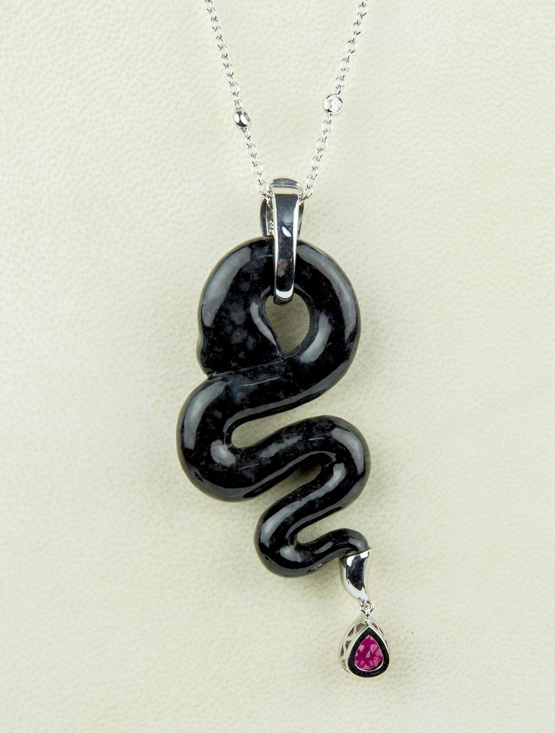 jade snake pendant