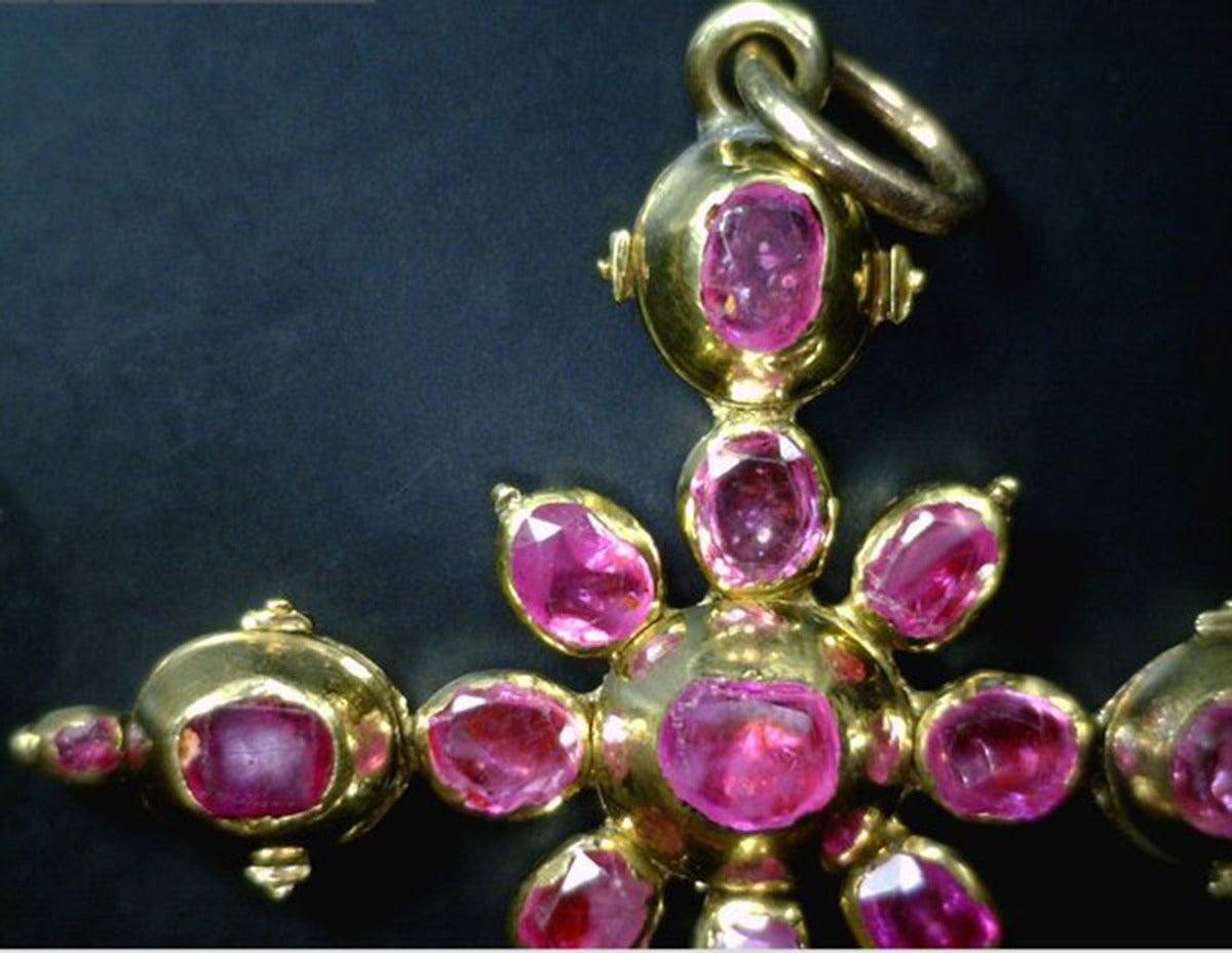 antique ruby cross