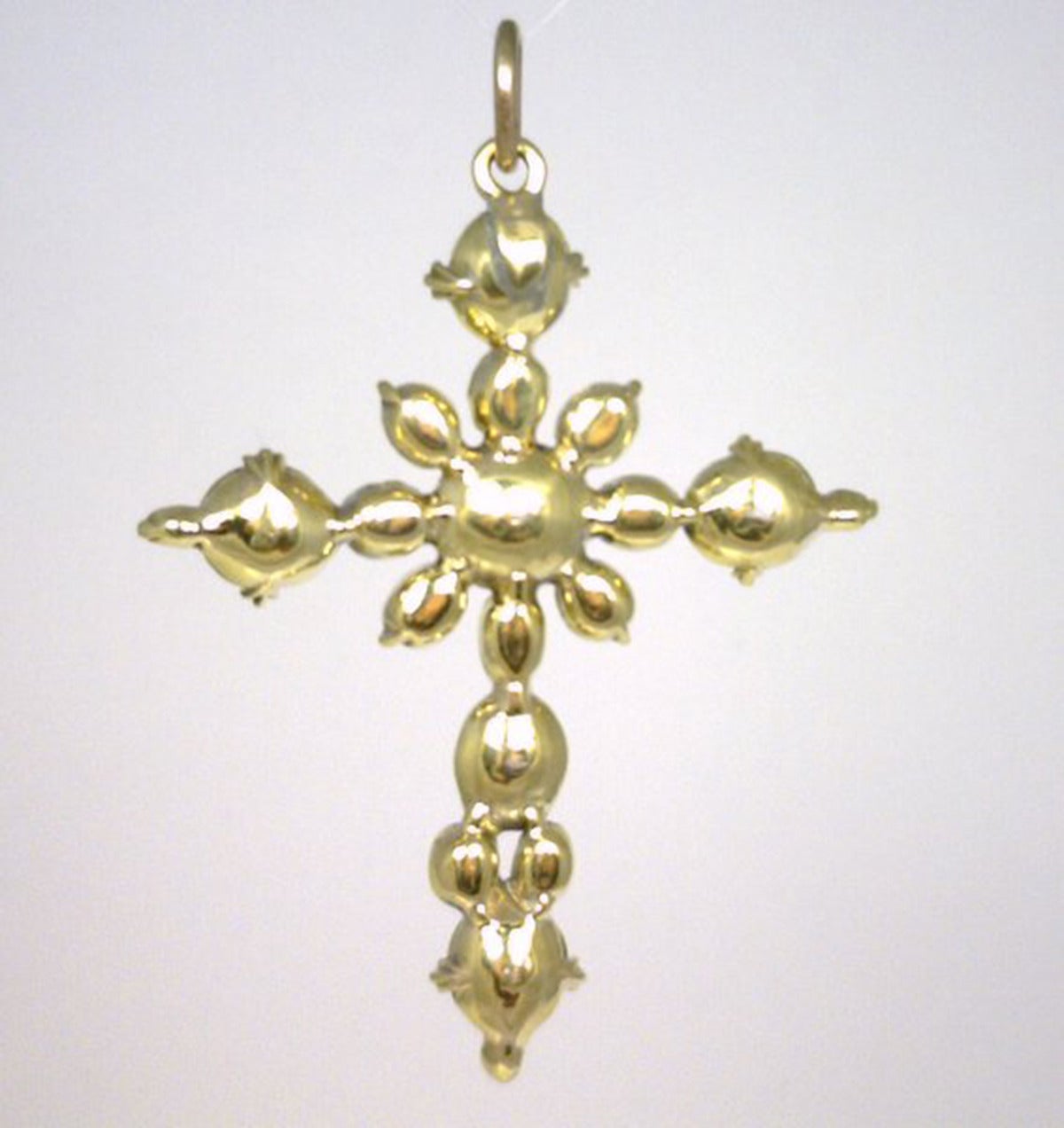 Antique Georgian Ruby Cross In Excellent Condition In Montreal, QC