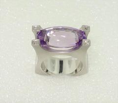 Stunning 3.95 Carat Rose de France Diamond Ring