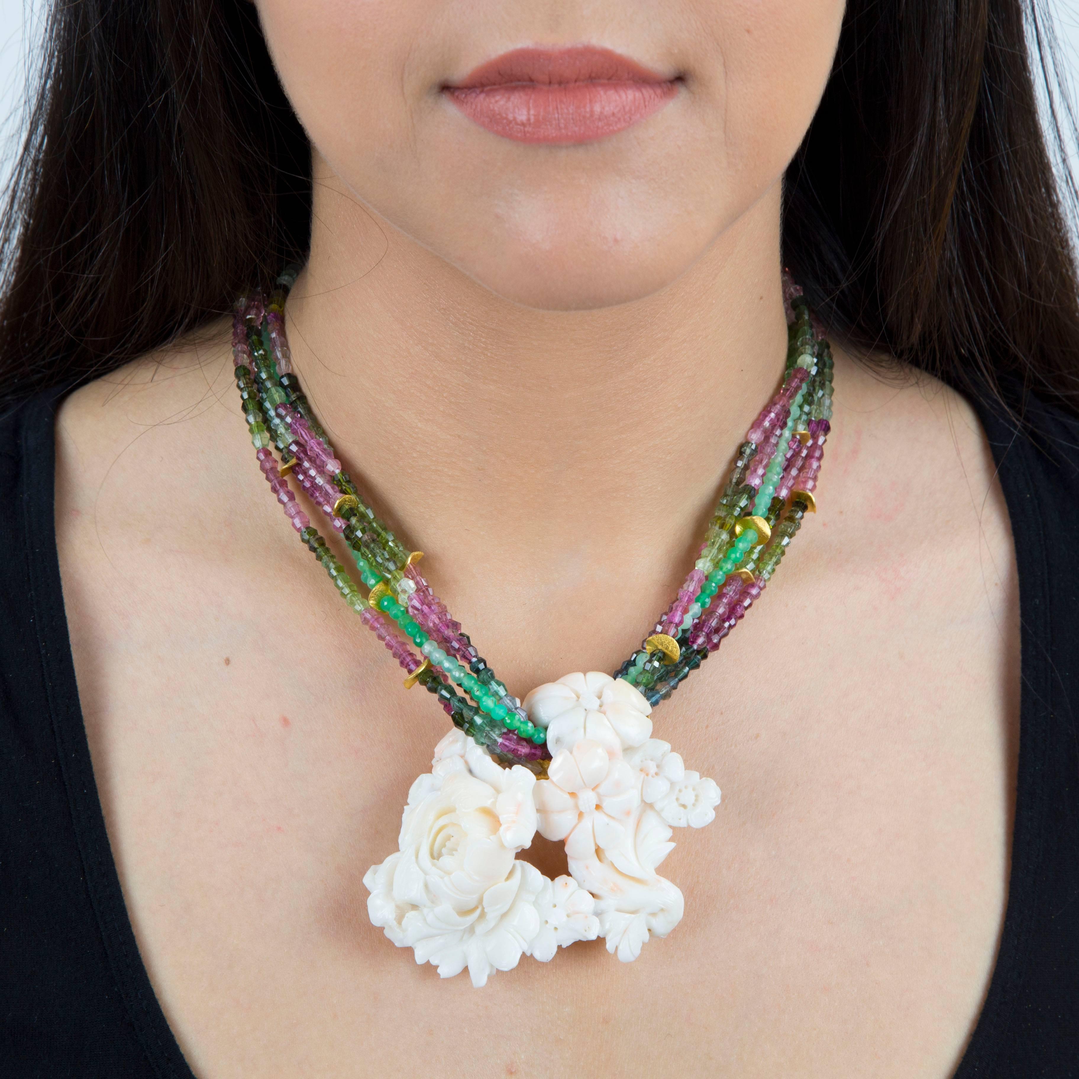 carved coral necklace