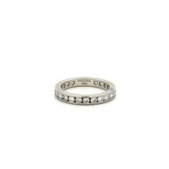 Vintage TIFFANY & Co RBC Diamond Platinum Eternity Band Ring