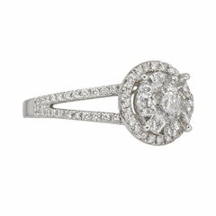 Memoire Forevermark RBC (Round Brilliant Cut) Diamonds Gold vintage Ring