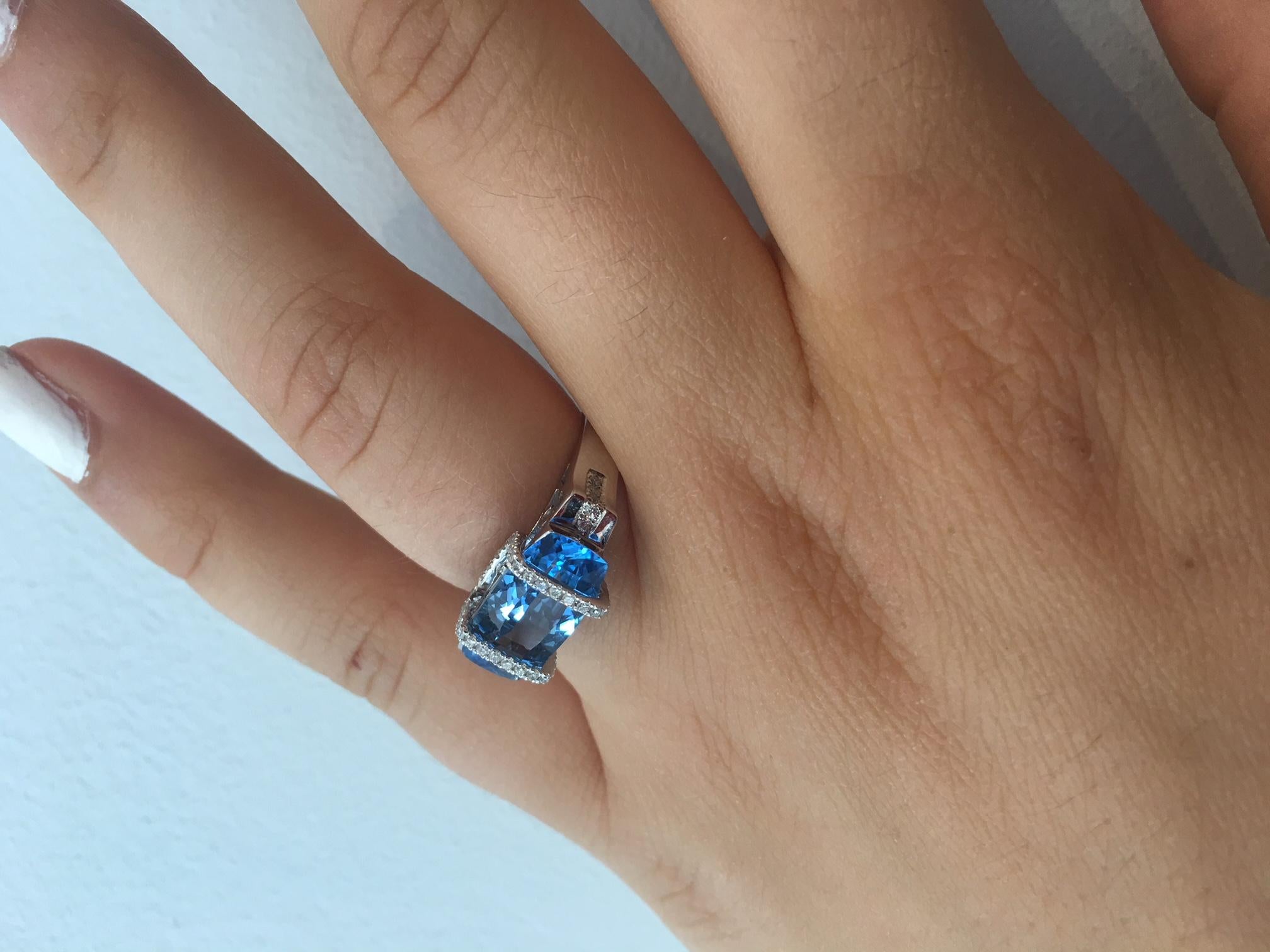 swiss blue topaz ring
