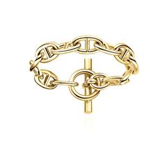 Hermes Paris Chaine d'Ancre Yellow Gold Bracelet